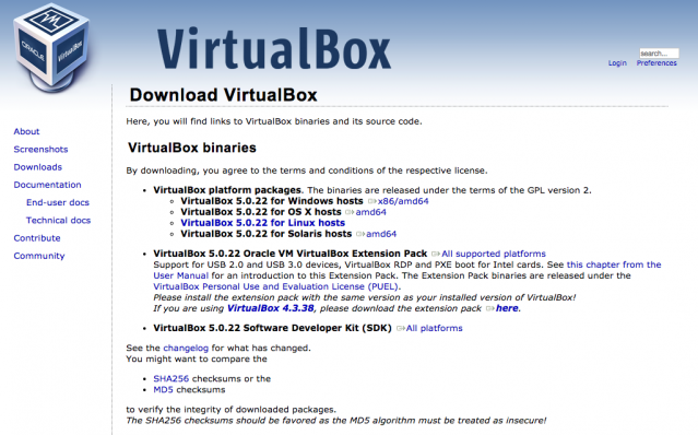 VirtualBoxの基礎知識とインストール方法
